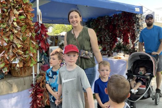 Family enjoying the Arts and Crafts Fair