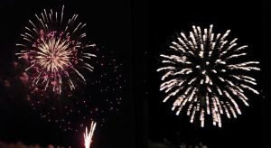 Fireworks Grand Finale at Labor Day Celebration, Logan, KS