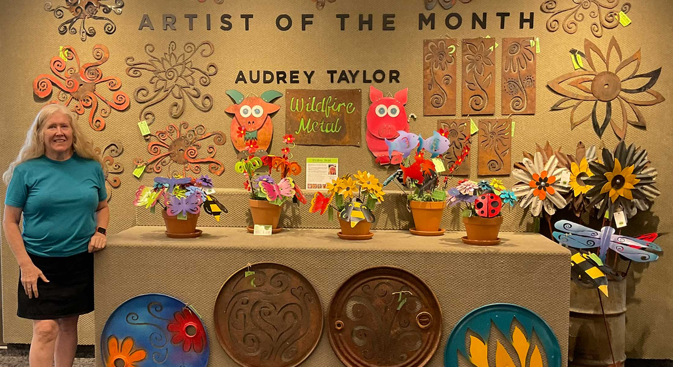 Wildfire Metal- Audrey Taylor Artist of the Month for October Wildfire Metal- Audrey Taylor Artist of the Month for October