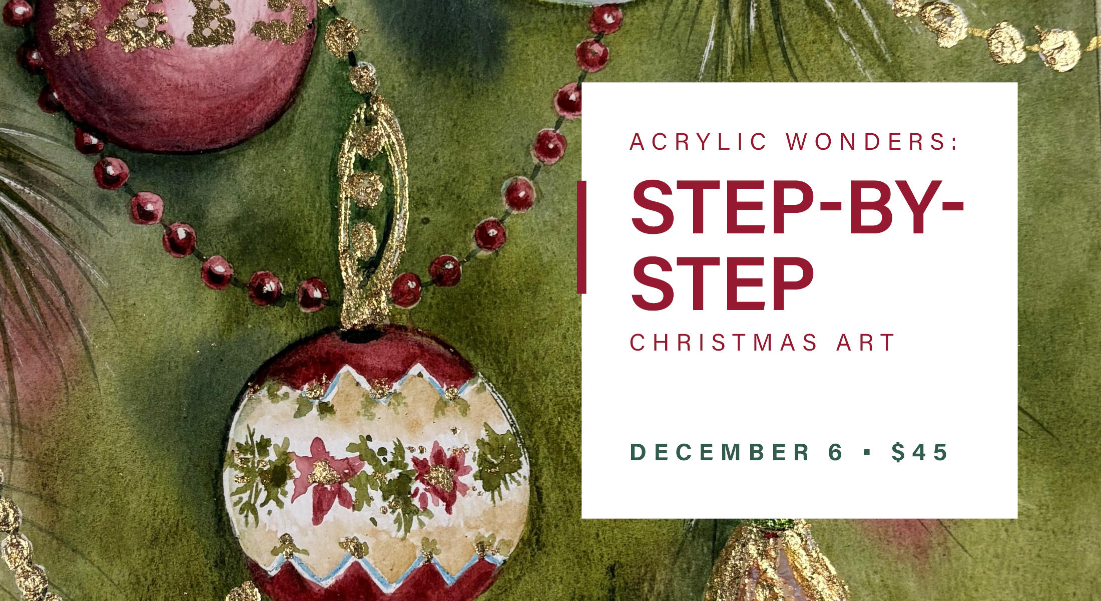 Christmas Acrylic Painting Class_Hero