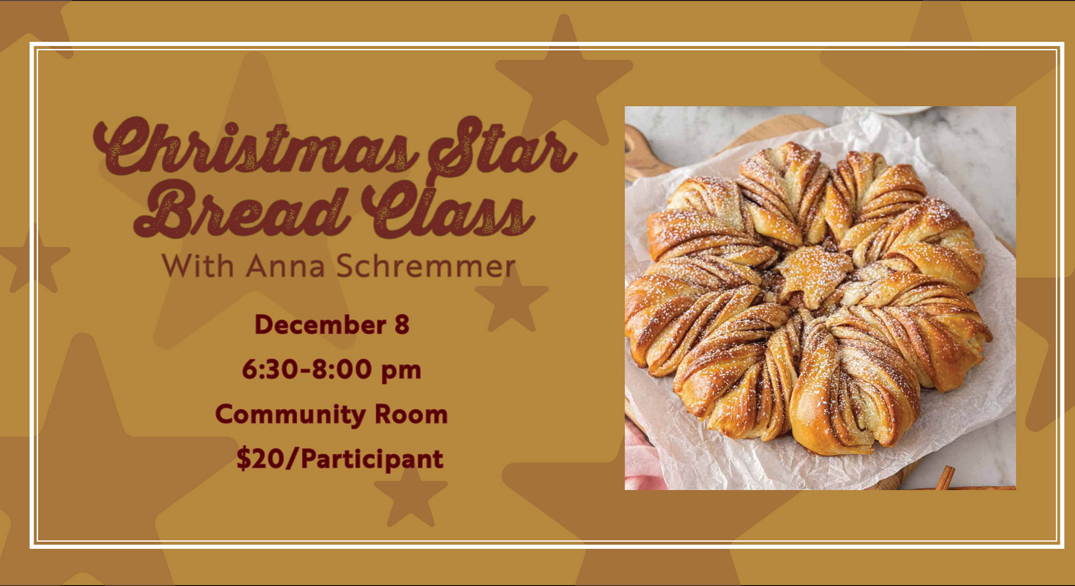 Christmas Star Bread Hero