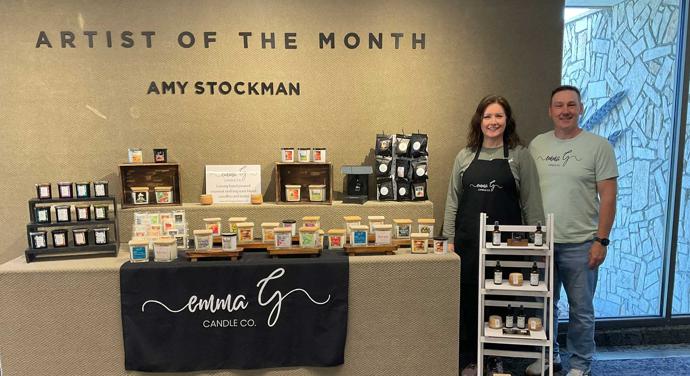 Amy Stockman - Artist of the Month Display - April