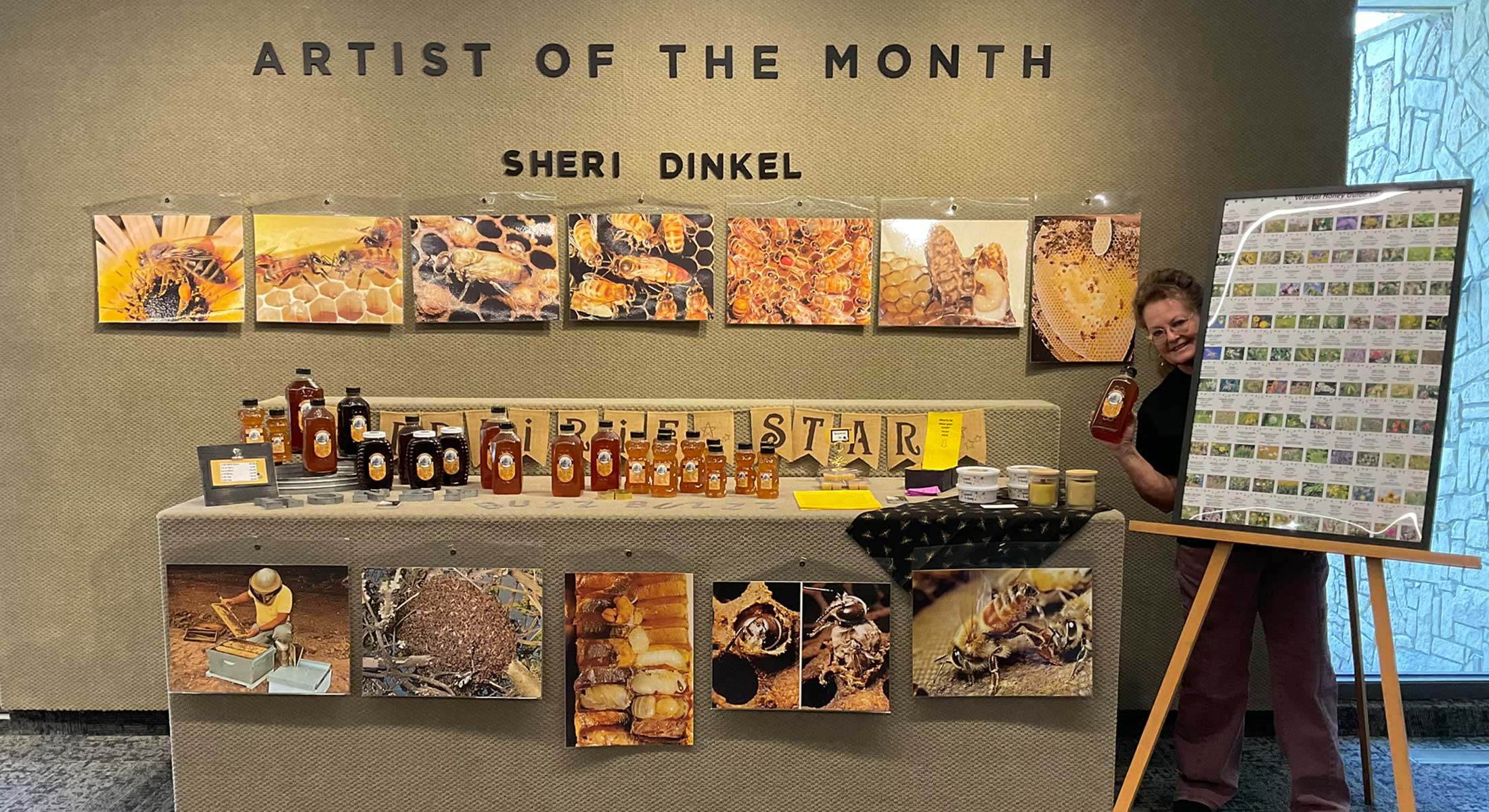 Prairie Star Honey-Sheri Dinkel AOM display